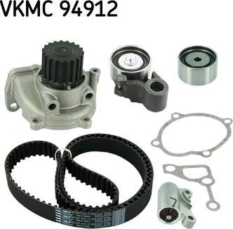 SKF VKMC 94912 - Водяной насос + комплект зубчатого ремня ГРМ autosila-amz.com