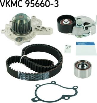 SKF VKMC 95660-3 - Водяной насос + комплект зубчатого ремня ГРМ autosila-amz.com