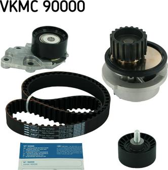 SKF VKMC 90000 - Водяной насос + комплект зубчатого ремня ГРМ autosila-amz.com