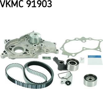 SKF VKMC 91903 - Водяной насос + комплект зубчатого ремня ГРМ autosila-amz.com