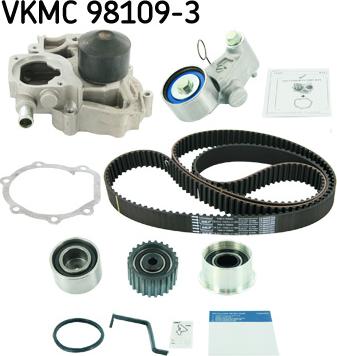 SKF VKMC 98109-3 - Водяной насос + комплект зубчатого ремня ГРМ autosila-amz.com