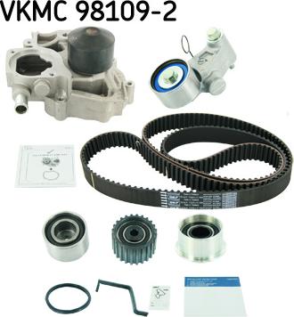 SKF VKMC 98109-2 - Водяной насос + комплект зубчатого ремня ГРМ autosila-amz.com