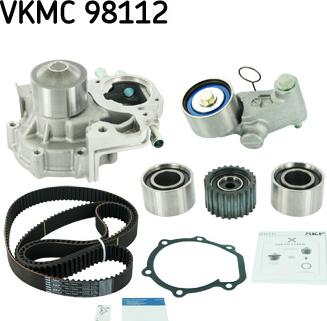 SKF VKMC 98112 - Водяной насос + комплект зубчатого ремня ГРМ autosila-amz.com