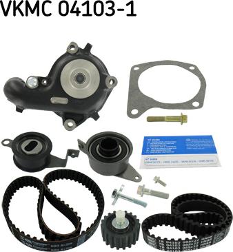 SKF VKMC 04103-1 - Водяной насос + комплект зубчатого ремня ГРМ autosila-amz.com