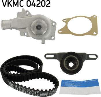 SKF VKMC 04202 - Водяной насос + комплект зубчатого ремня ГРМ autosila-amz.com