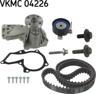 SKF VKMC 04226 - Водяной насос + комплект зубчатого ремня ГРМ autosila-amz.com