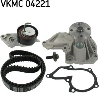 SKF VKMC 04221 - Водяной насос + комплект зубчатого ремня ГРМ autosila-amz.com