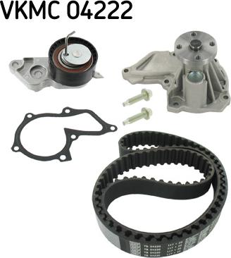 SKF VKMC 04222 - Водяной насос + комплект зубчатого ремня ГРМ autosila-amz.com