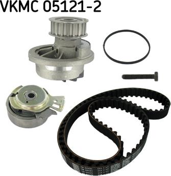 SKF VKMC 05121-2 - Водяной насос + комплект зубчатого ремня ГРМ autosila-amz.com