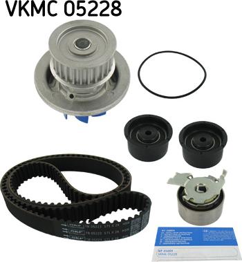 SKF VKMC 05228 - Водяной насос + комплект зубчатого ремня ГРМ autosila-amz.com