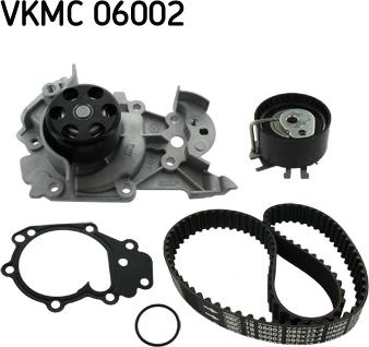 SKF VKMC 06002 - Водяной насос + комплект зубчатого ремня ГРМ autosila-amz.com