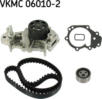 SKF VKMC 06010-2 - Водяной насос + комплект зубчатого ремня ГРМ autosila-amz.com