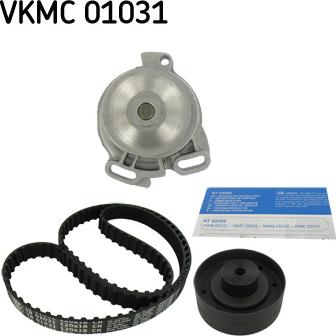 SKF VKMC 01031 - Водяной насос + комплект зубчатого ремня ГРМ autosila-amz.com