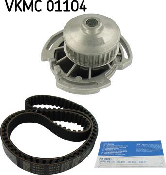 SKF VKMC 01104 - Водяной насос + комплект зубчатого ремня ГРМ autosila-amz.com