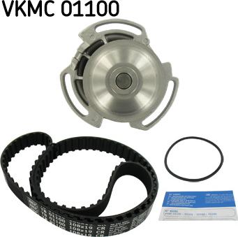 SKF VKMC 01100 - Водяной насос + комплект зубчатого ремня ГРМ autosila-amz.com
