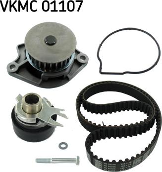 SKF VKMC 01107 - Водяной насос + комплект зубчатого ремня ГРМ autosila-amz.com