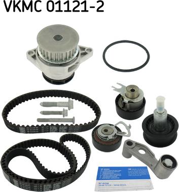 SKF VKMC 01121-2 - Водяной насос + комплект зубчатого ремня ГРМ autosila-amz.com