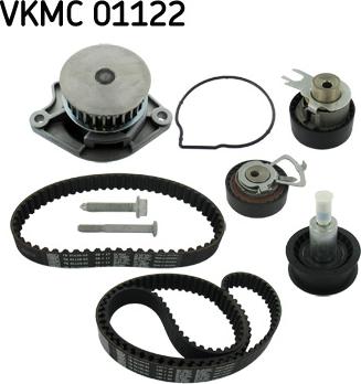 SKF VKMC 01122 - Водяной насос + комплект зубчатого ремня ГРМ autosila-amz.com