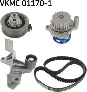 SKF VKMC 01170-1 - Водяной насос + комплект зубчатого ремня ГРМ autosila-amz.com