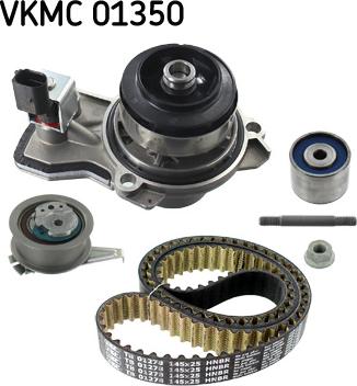 SKF VKMC 01350 - Водяной насос + комплект зубчатого ремня ГРМ autosila-amz.com