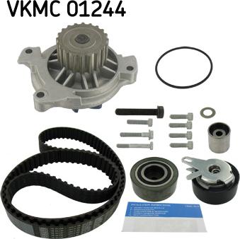 SKF VKMC 01244 - Водяной насос + комплект зубчатого ремня ГРМ autosila-amz.com