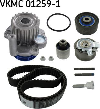 SKF VKMC 01259-1 - Водяной насос + комплект зубчатого ремня ГРМ autosila-amz.com