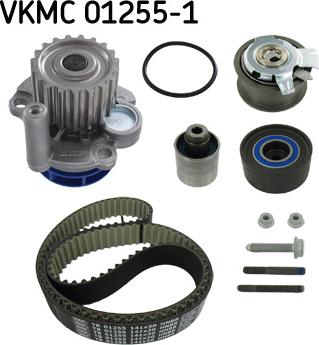 SKF VKMC 01255-1 - Водяной насос + комплект зубчатого ремня ГРМ autosila-amz.com