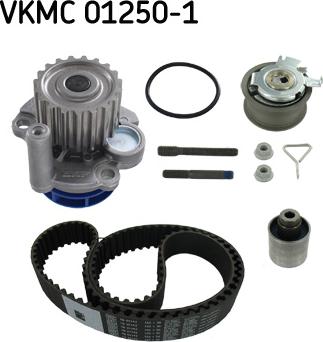 SKF VKMC 01250-1 - Водяной насос + комплект зубчатого ремня ГРМ autosila-amz.com