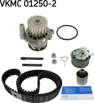 SKF VKMC 01250-2 - Водяной насос + комплект зубчатого ремня ГРМ autosila-amz.com