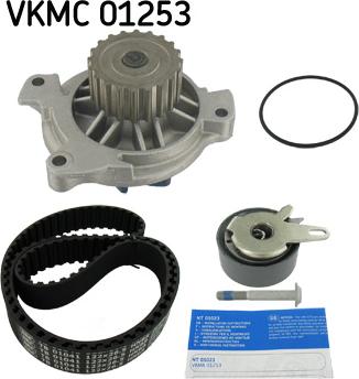 SKF VKMC 01253 - Водяной насос + комплект зубчатого ремня ГРМ autosila-amz.com