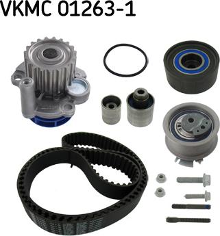 SKF VKMC 01263-1 - Водяной насос + комплект зубчатого ремня ГРМ autosila-amz.com