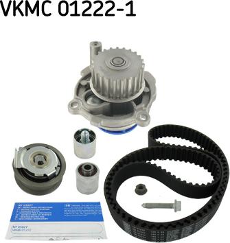 SKF VKMC 01222-1 - Водяной насос + комплект зубчатого ремня ГРМ autosila-amz.com