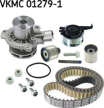 SKF VKMC 01279-1 - Timing set (belt + pulley + water pump) fits: AUDI A6 C8 SKODA KODIAQ, OCTAVIA III, SCALA VW CALIFOR autosila-amz.com