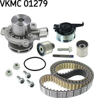 SKF VKMC 01279 - Водяной насос + комплект зубчатого ремня ГРМ autosila-amz.com