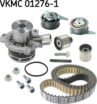 SKF VKMC 01276-1 - Водяной насос + комплект зубчатого ремня ГРМ autosila-amz.com