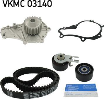 SKF VKMC 03140 - Водяной насос + комплект зубчатого ремня ГРМ autosila-amz.com