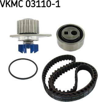 SKF VKMC 03110-1 - Водяной насос + комплект зубчатого ремня ГРМ autosila-amz.com