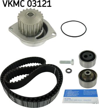 SKF VKMC 03121 - Водяной насос + комплект зубчатого ремня ГРМ autosila-amz.com