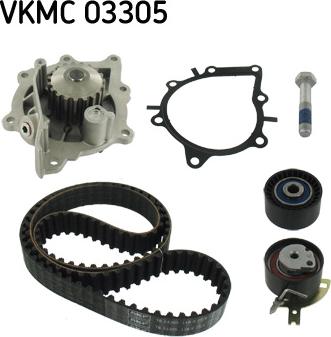 SKF VKMC 03305 - Водяной насос + комплект зубчатого ремня ГРМ autosila-amz.com