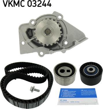 SKF VKMC 03244 - Водяной насос + комплект зубчатого ремня ГРМ autosila-amz.com