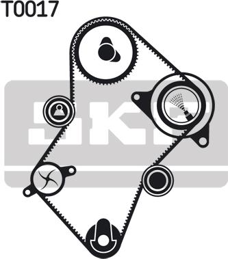 SKF VKMC 03241-2 - Комплект ГРМ (ремень + ролик + насос охлаждающей жидкости) CITROEN BERLINGO, BERLINGO/MINIVAN, EVASI autosila-amz.com