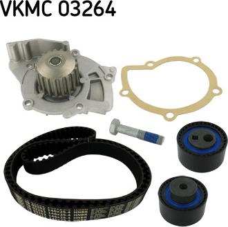 SKF VKMC 03264 - Водяной насос + комплект зубчатого ремня ГРМ autosila-amz.com