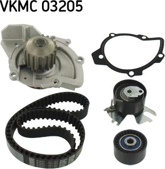 SKF VKMC 03205 - Водяной насос + комплект зубчатого ремня ГРМ autosila-amz.com