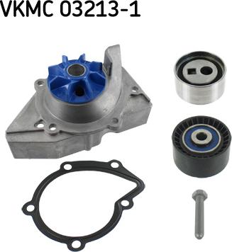 SKF VKMC 03213-1 - Водяной насос + комплект зубчатого ремня ГРМ autosila-amz.com