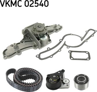SKF VKMC 02540 - Водяной насос + комплект зубчатого ремня ГРМ autosila-amz.com