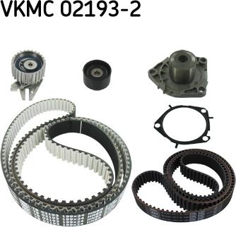 SKF VKMC 02193-2 - Водяной насос + комплект зубчатого ремня ГРМ autosila-amz.com