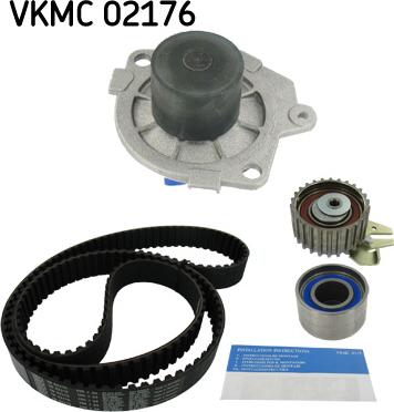 SKF VKMC 02176 - Водяной насос + комплект зубчатого ремня ГРМ autosila-amz.com
