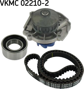 SKF VKMC 02210-2 - Водяной насос + комплект зубчатого ремня ГРМ autosila-amz.com