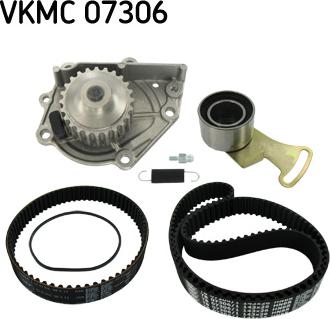 SKF VKMC 07306 - Водяной насос + комплект зубчатого ремня ГРМ autosila-amz.com