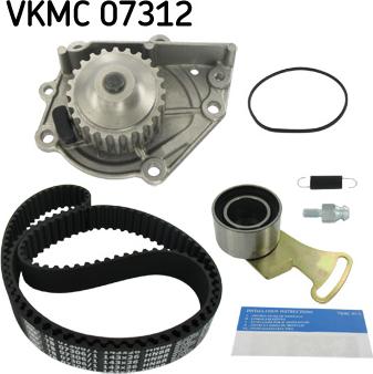 SKF VKMC 07312 - Водяной насос + комплект зубчатого ремня ГРМ autosila-amz.com